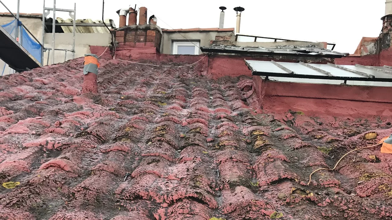 Avant — Toiture neuve en tuiles rondes