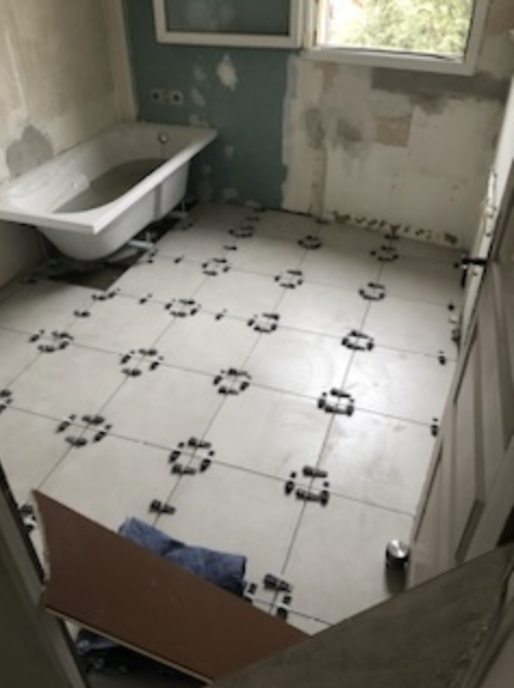 Carrelage — chantier JHS Entreprise