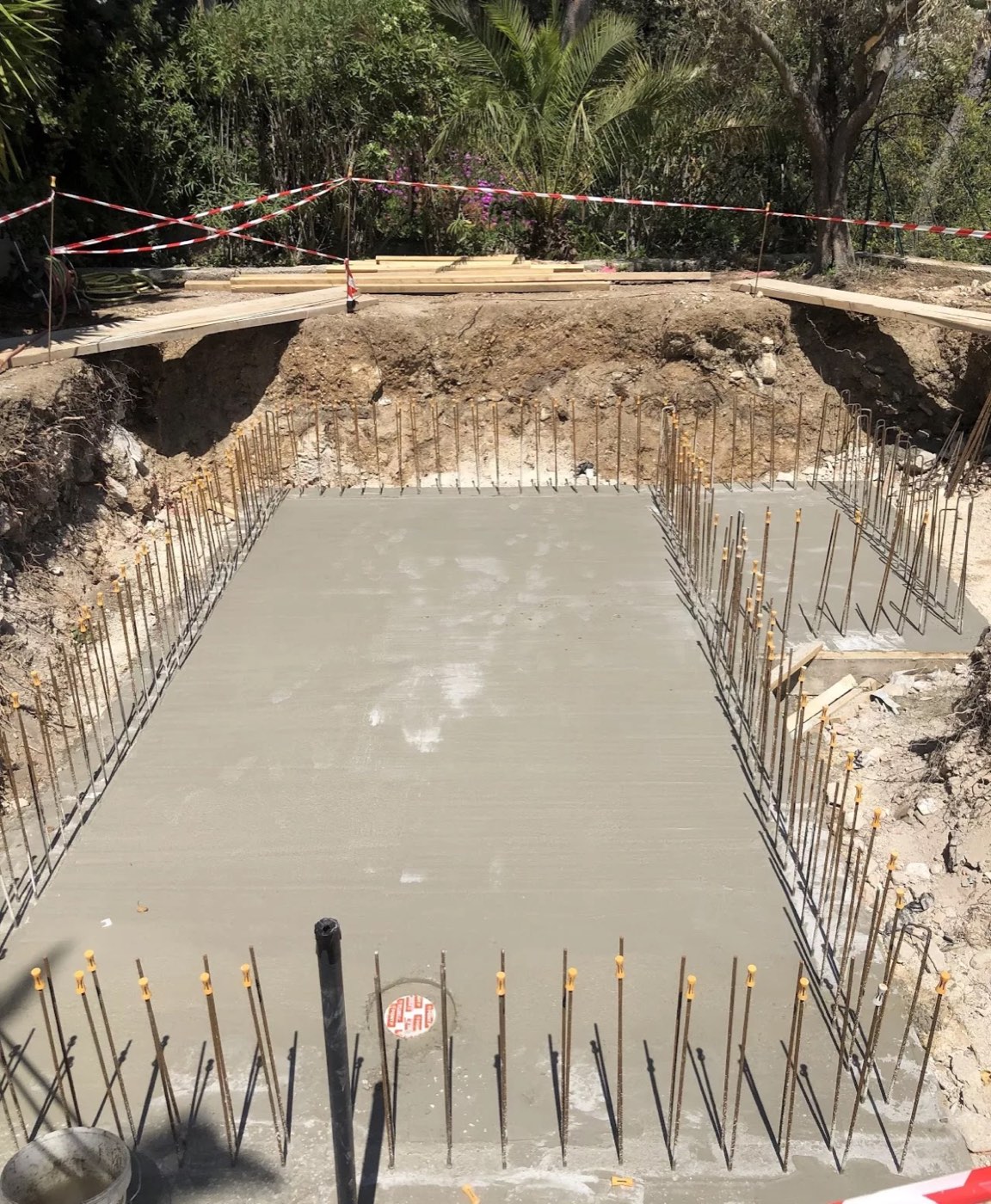 Piscines — chantier JHS Entreprise