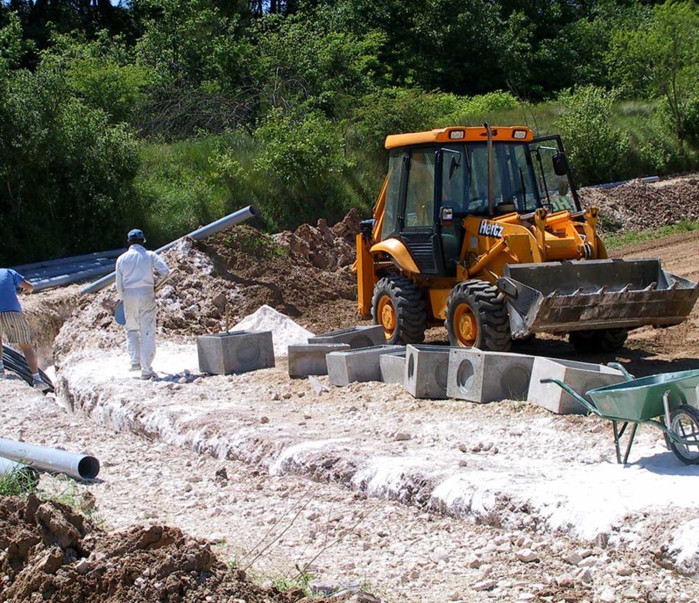 Début de travaux de construction immobilière
